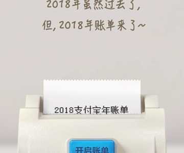 支付宝年度账单 支付宝2018年度账单来了